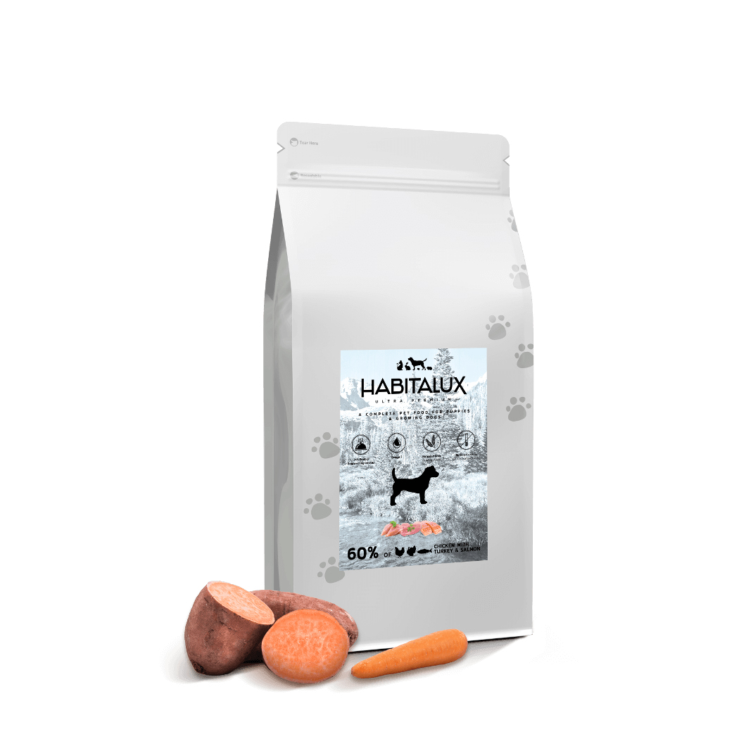 Szczeniaki_kurczak_bataty_marchewka_groszek kopia